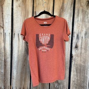 REI Co-op Grand Canyon National Park Graphic Tee Women's M Organic Cotton Blend